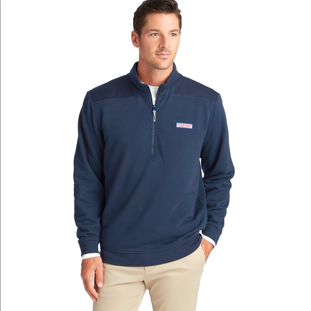 Vineyard Vines The Shep Shirt navy quarter zip XS - Picture 7 of 9